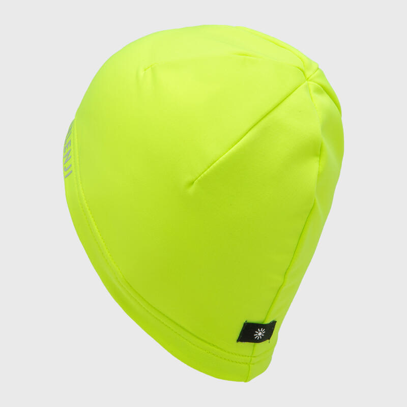 Warme hardloopmuts Warm+ uniseks fluogeel