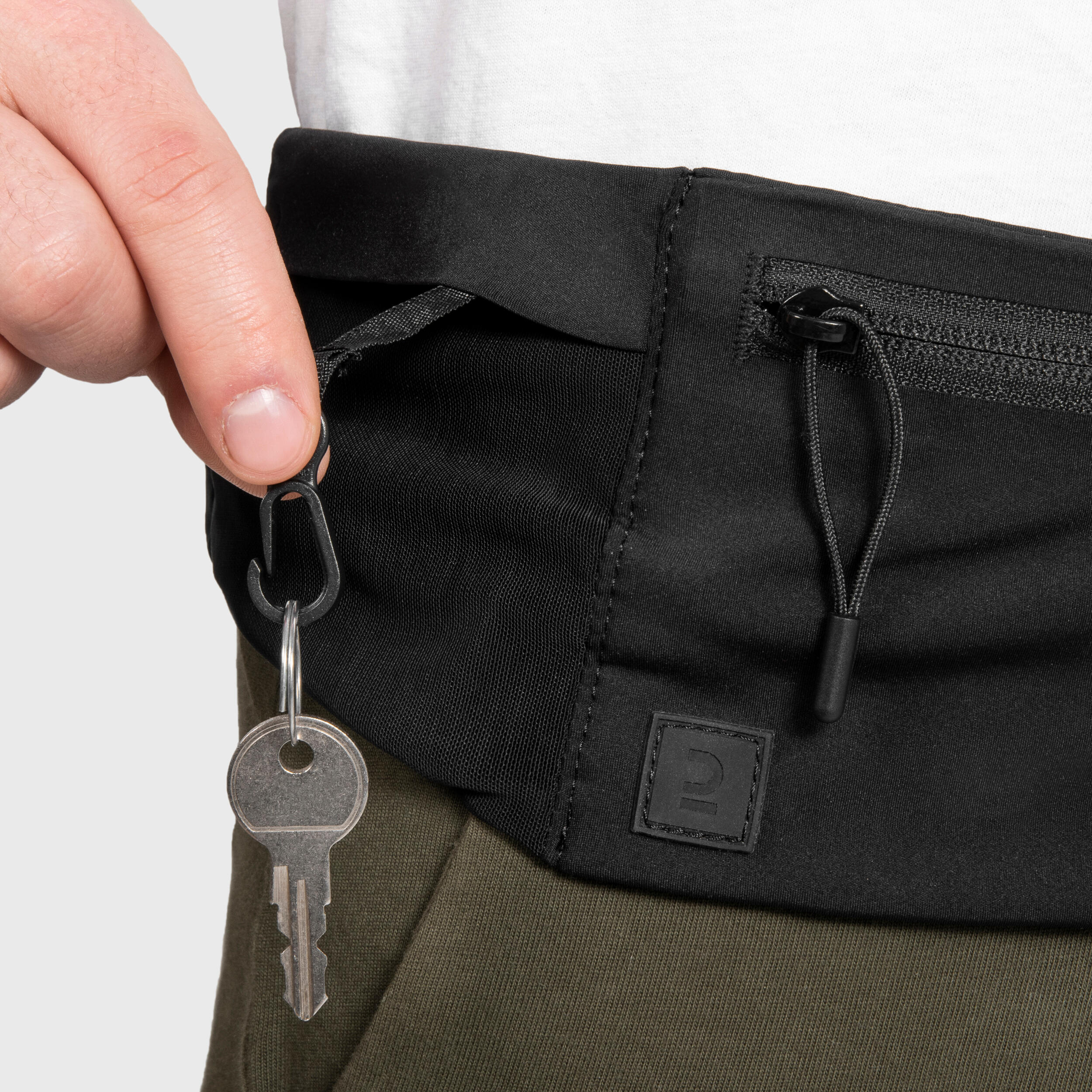 Ceinture de running smartphone Homme Femme KIPRUN Confort 2 noir