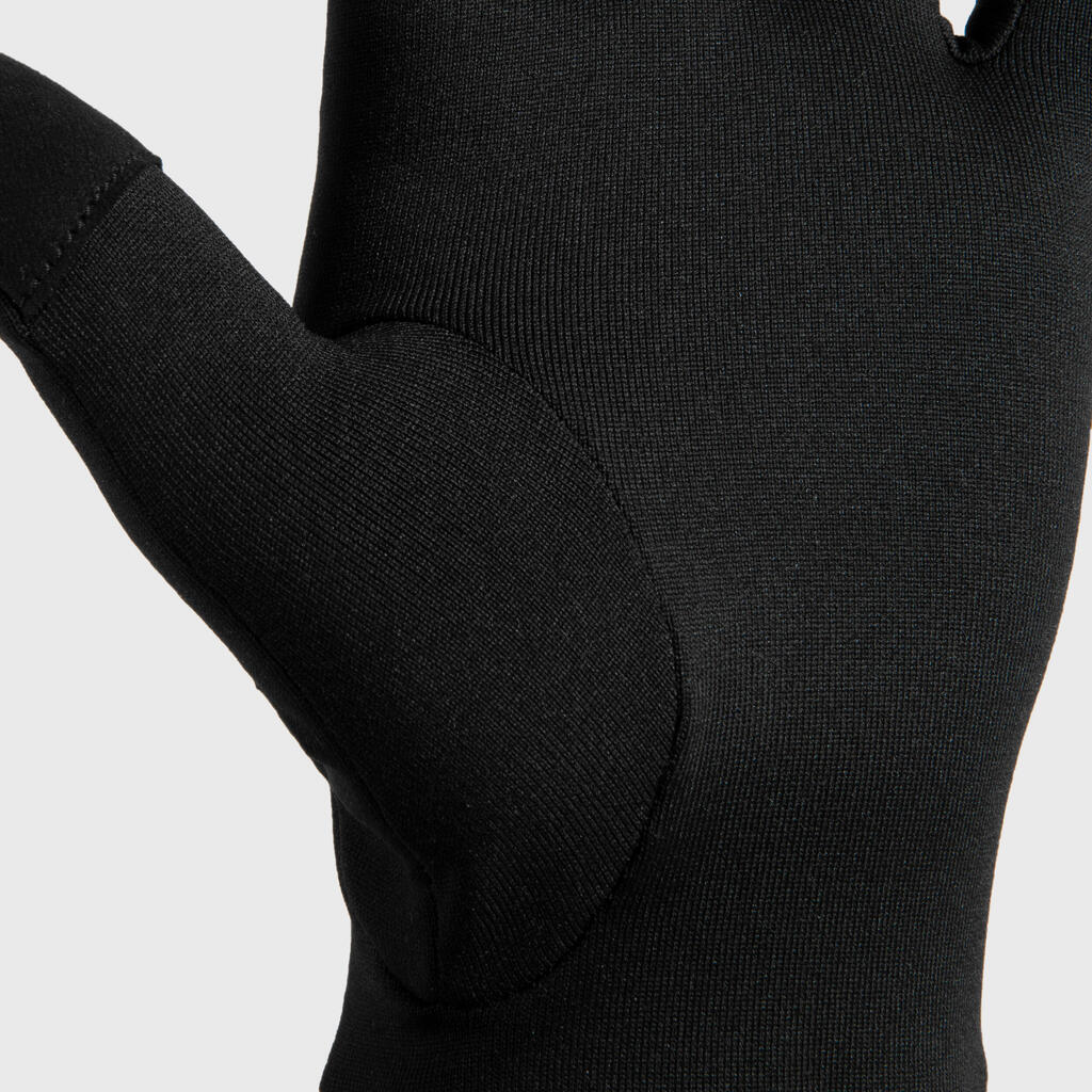 Bežecké dotykové rukavice Warm 100 V2 pre ženy aj mužov čierne