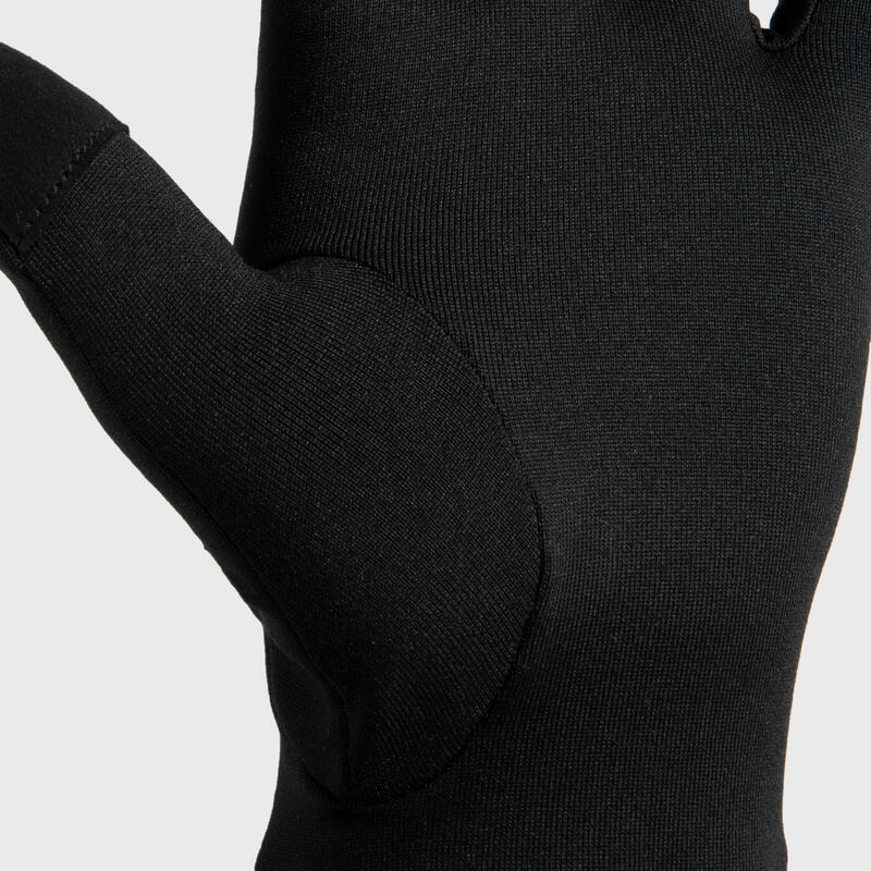 KIPRUN WARM 100 V2 Unisex Touchscreen Running Gloves - Black