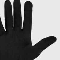 Adult Running Gloves Black - Run 100 Series