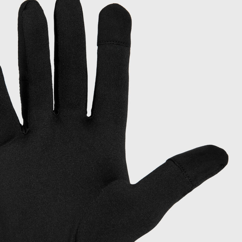 Lauf-Handschuhe Damen/Herren - Kiprun Warm 100 V2 schwarz 