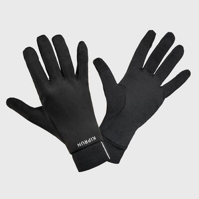 Lauf-Handschuhe Unisex Touchscreen-Funktion - Warm+ 500 V2 schwarz