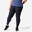 Legging avec poche Grande Taille Fitness Cardio Femme Bleu