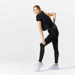 Women's Cardio Fitness Leggings Techfit - Black