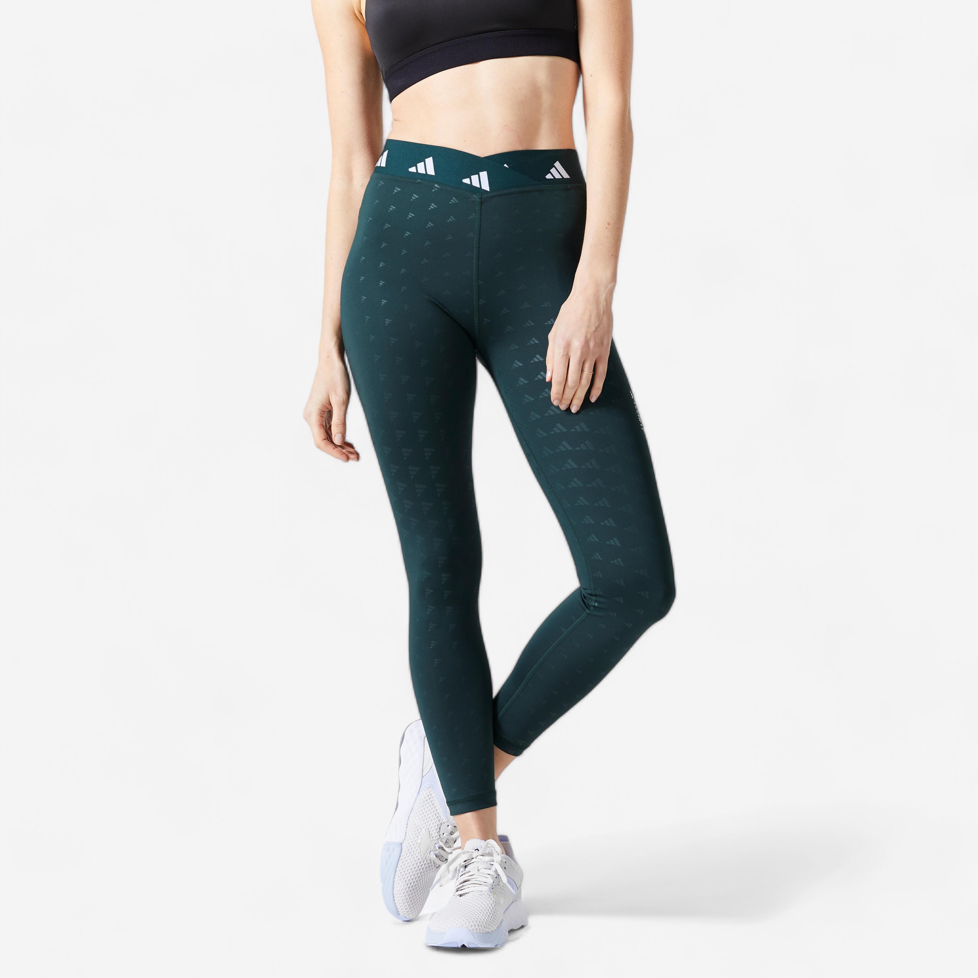 LEGGING BRAND LOVE DE FITNESS CARDIO ADIDAS FEMME VERT ADIDAS