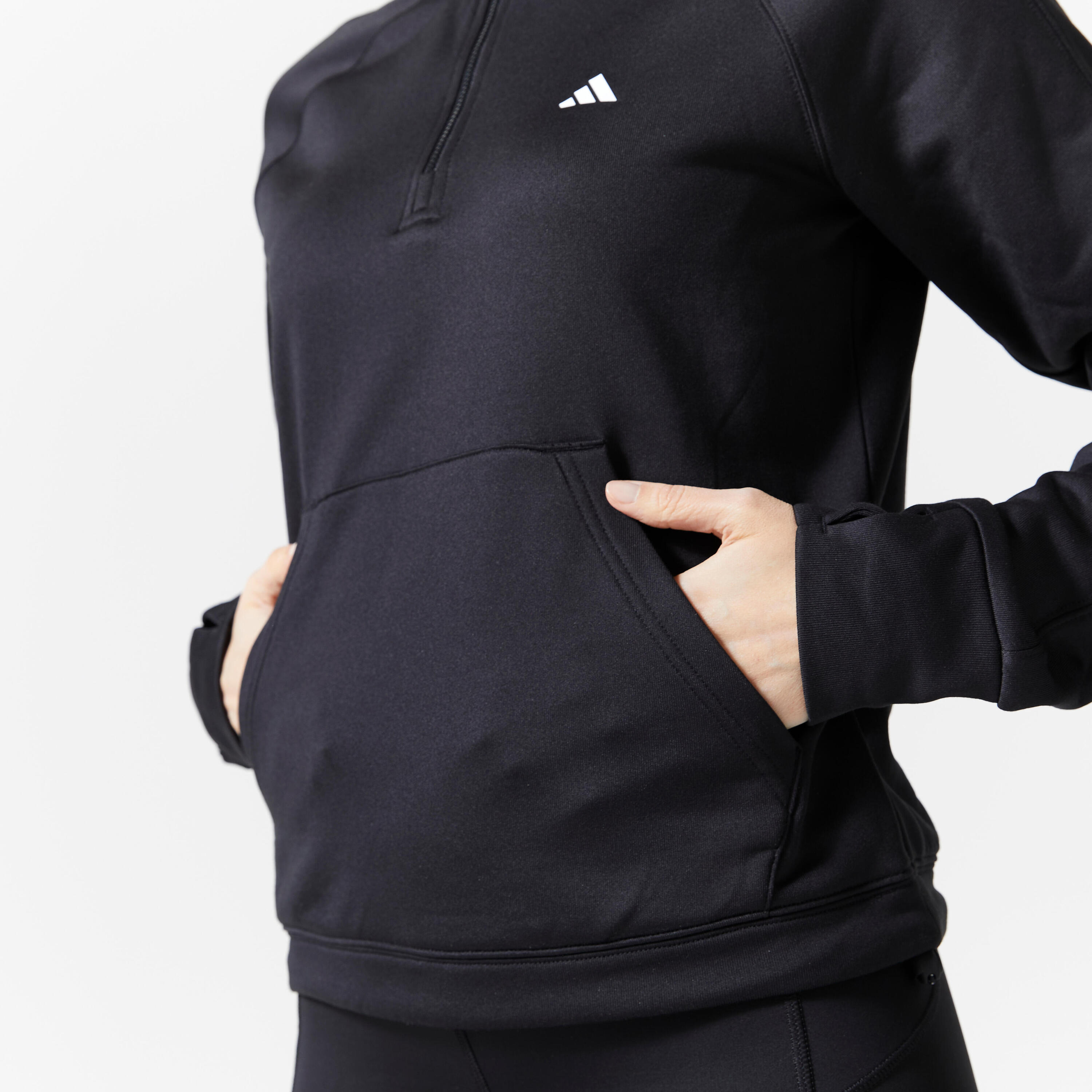 SWEAT-SHIRT GAME & GO DE FITNESS CARDIO ADIDAS FEMME NOIR 4/8