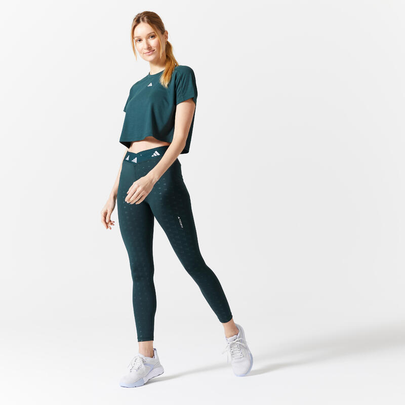 T-SHIRT DE FITNESS CARDIO ADIDAS FEMME VERT