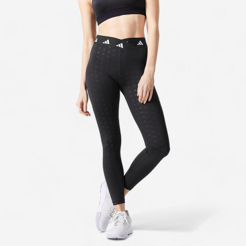 Legging voor cardiofitness dames Brand Love zwart