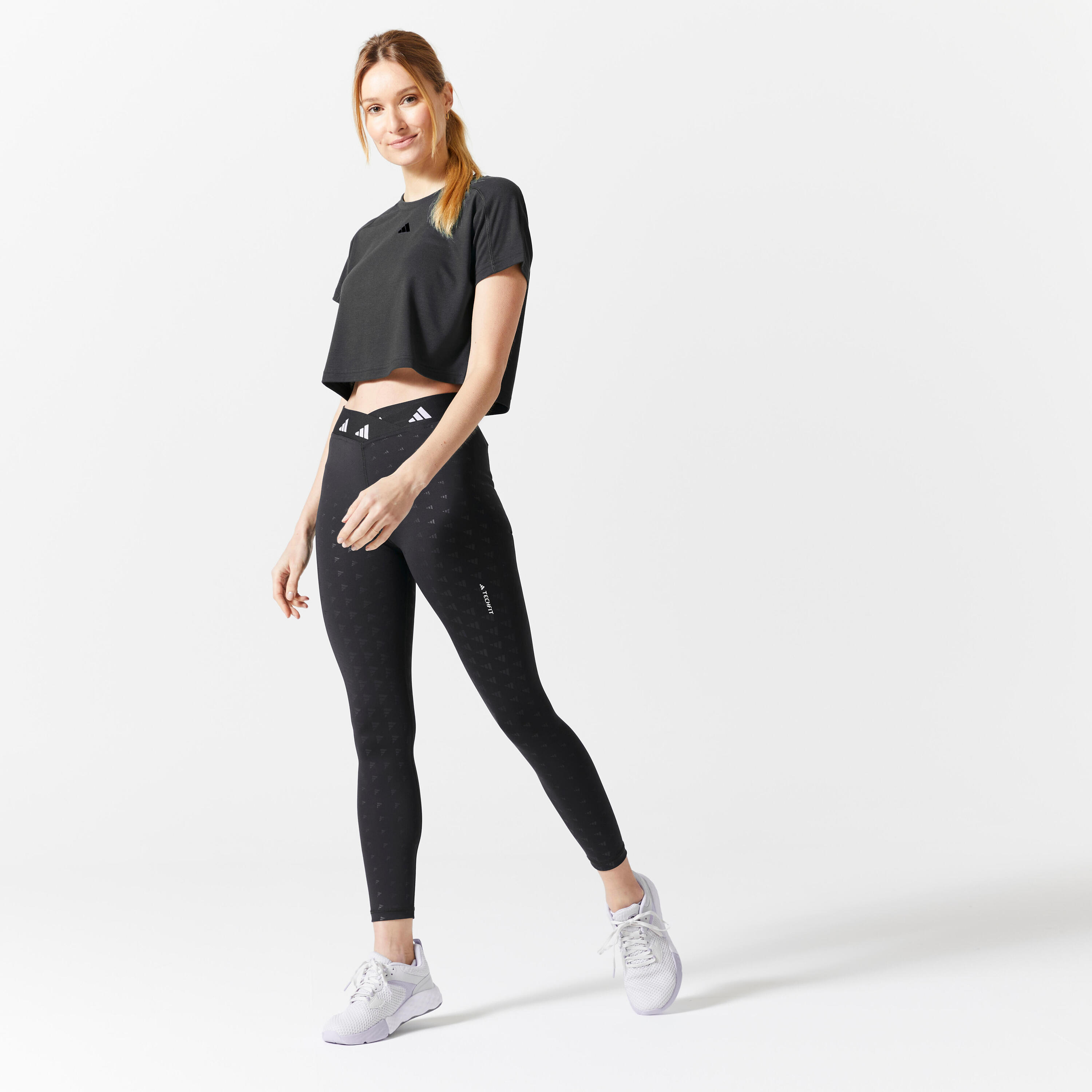 Women's Cardio Fitness T-Shirt - Black 2/9