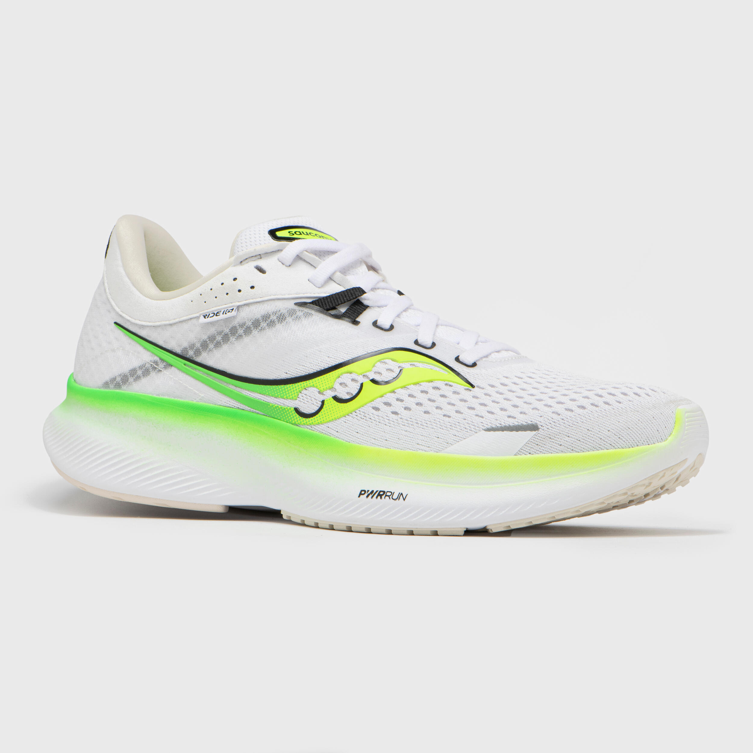 Chaussures running Homme - Saucony Ride 16 blanche verte AW23 3/8