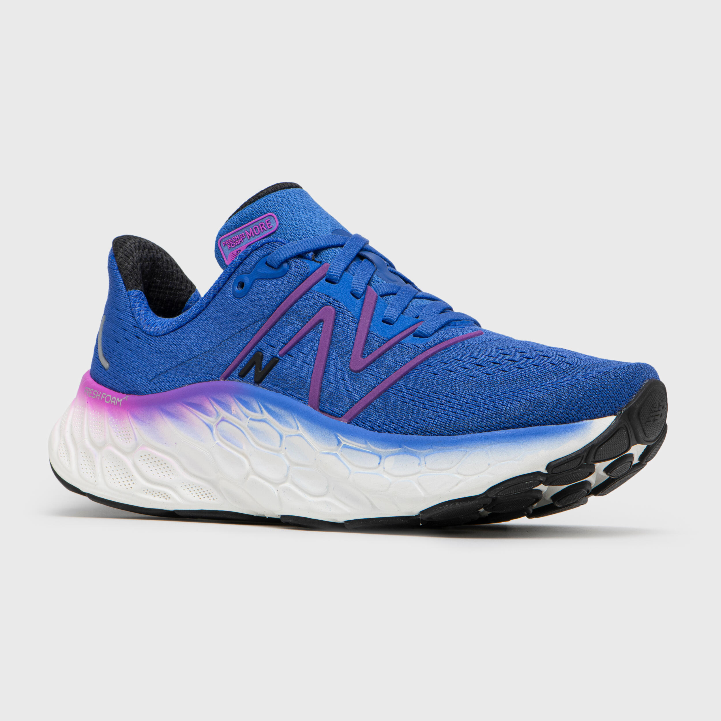 WOMEN'S NEW BALANCE MORE V4 RUNNING SHOES - DARK BLUE 2/7
