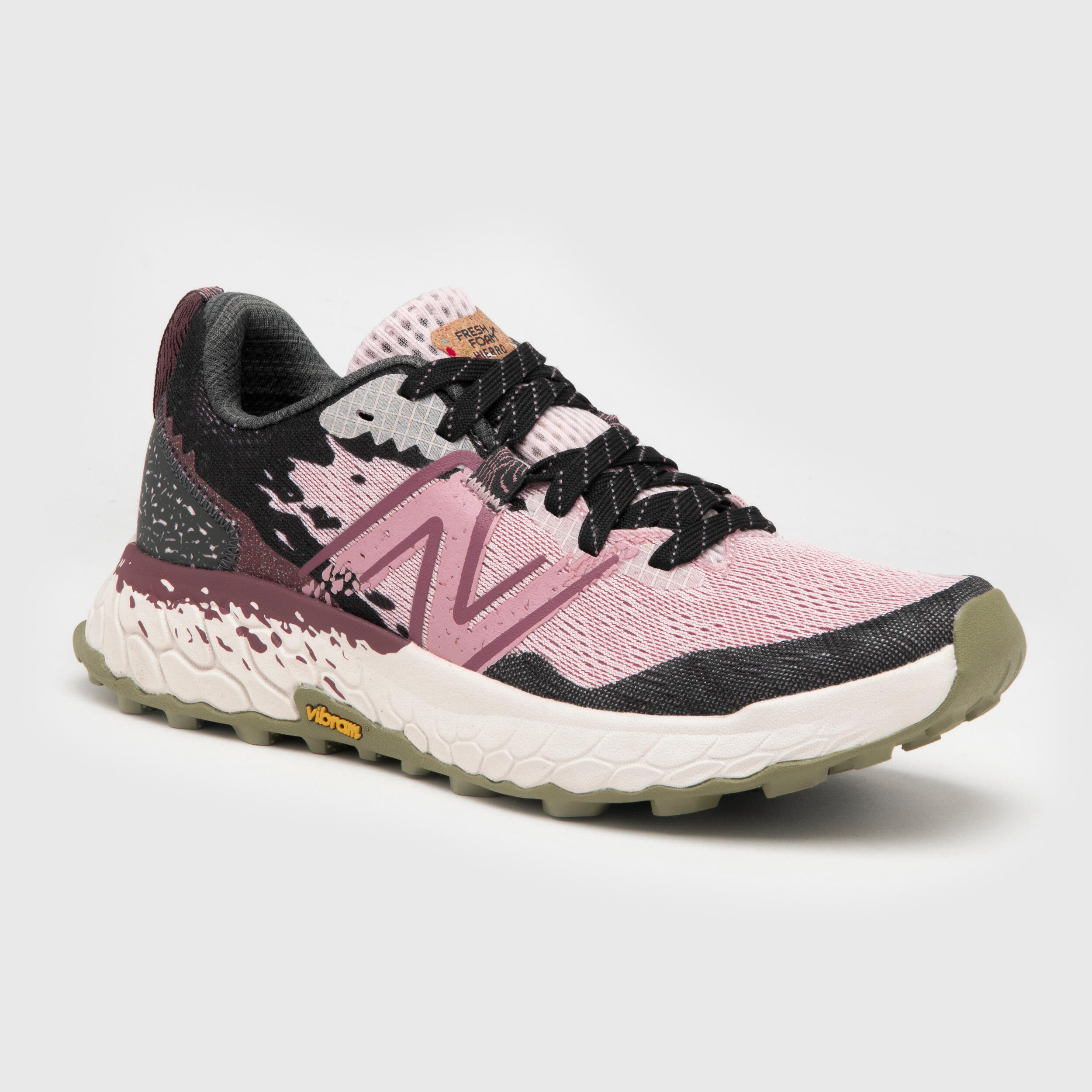 WOMEN'S NEW BALANCE HIERRO V7 TRAIL RUNNING SHOES - STONE PINK 2/10