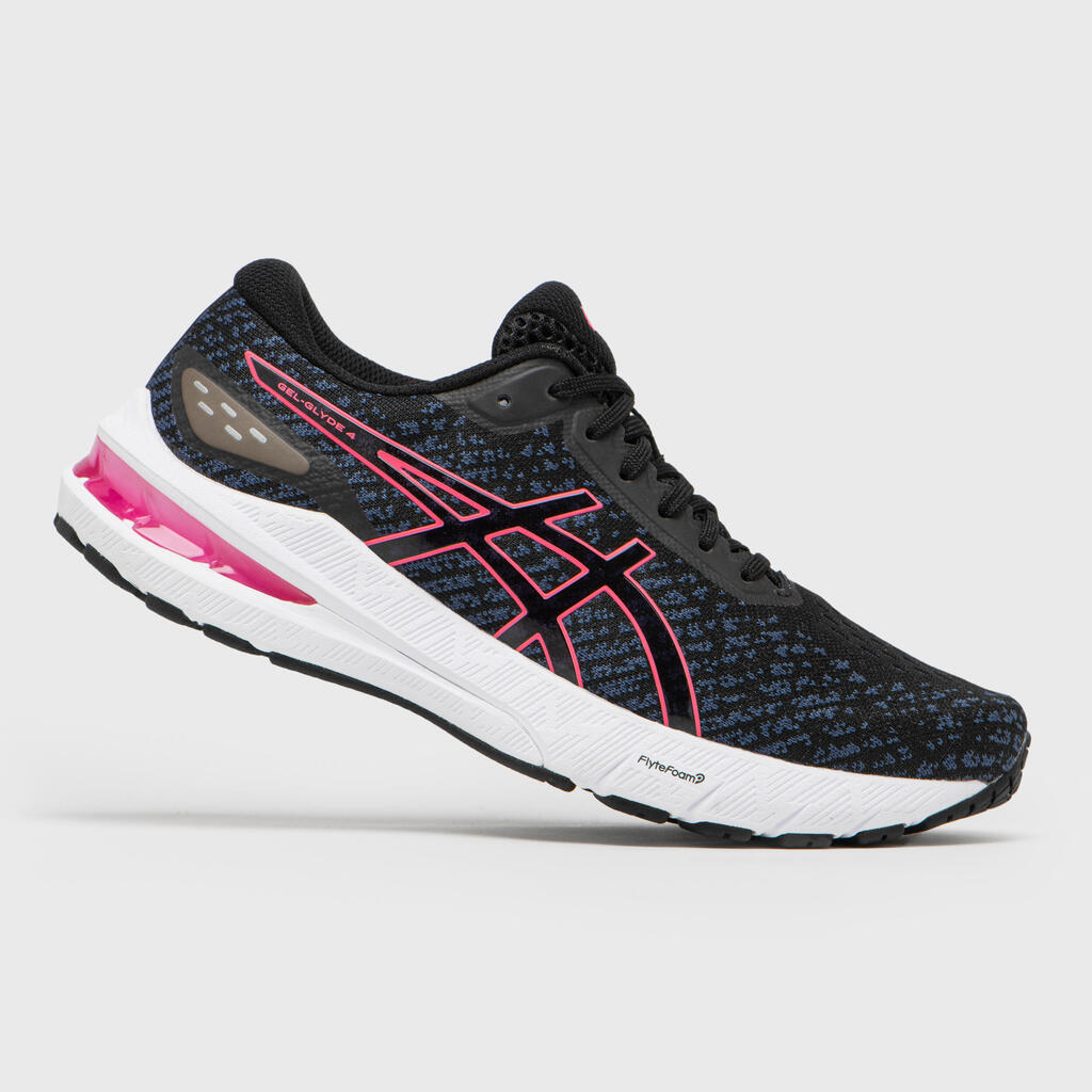 WOMEN'S ASICS GEL GLYDE 4 RUNNING SHOES - BLACK PINK