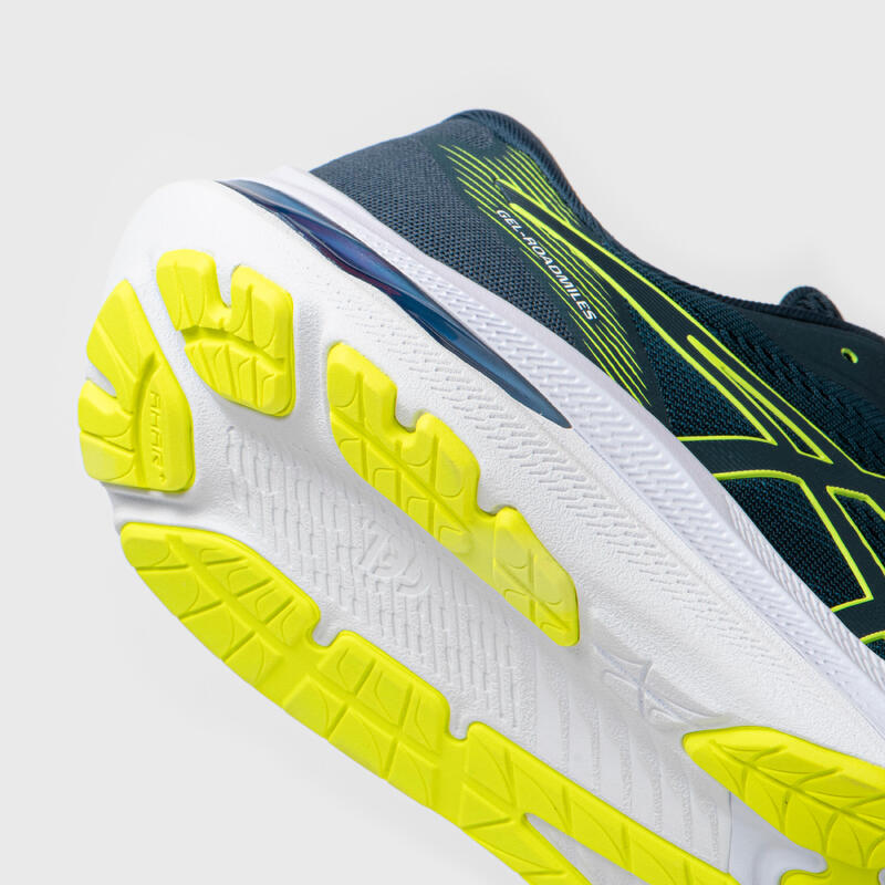 Chaussures running homme - Asics Gel Roadmiles vert foncé / jaune