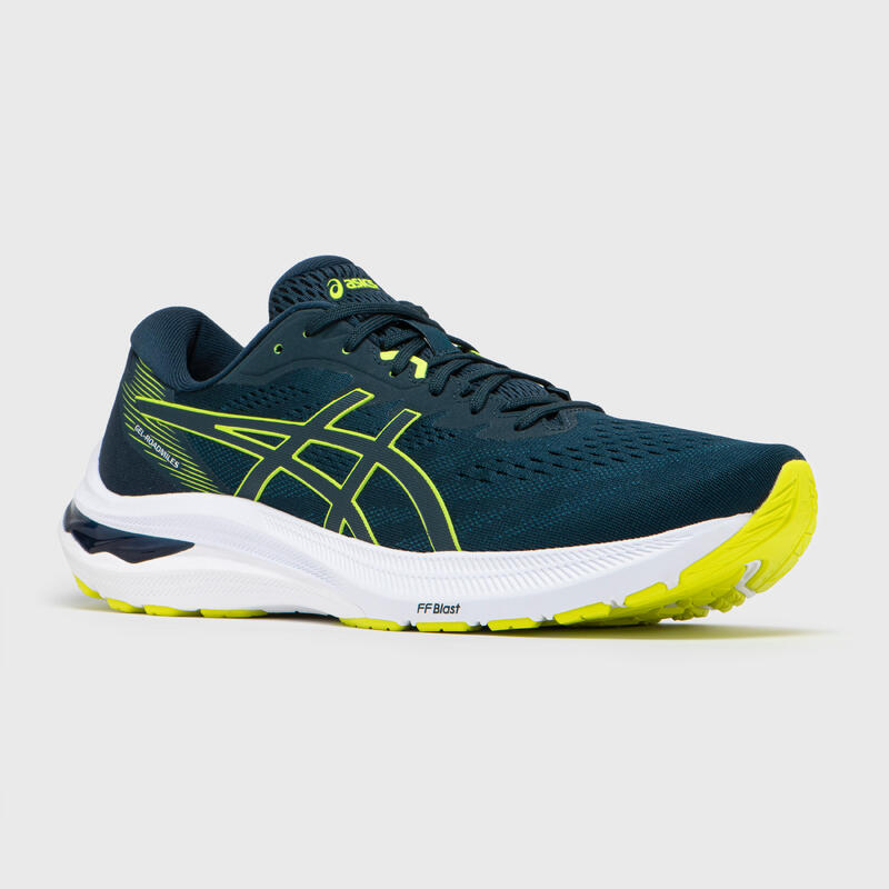 Chaussures running homme - Asics Gel Roadmiles vert foncé / jaune