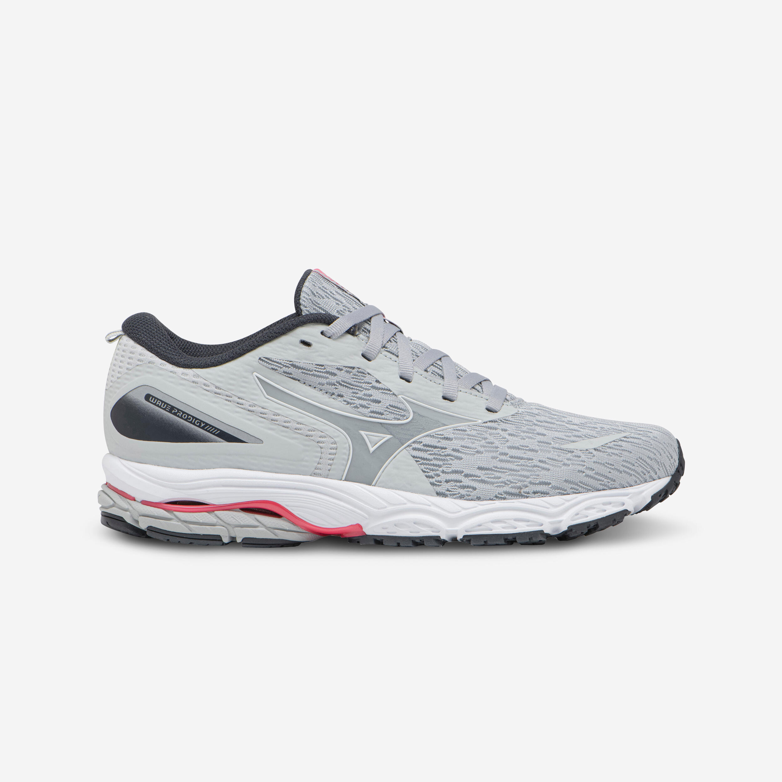 Mizuno - Chaussure De Running Femme Mizuno Wave Prodigy 5 Bleu Perle / Blanc / Rose Vif - Chaussures De Sport - Running Trail Athletisme - - 42 -