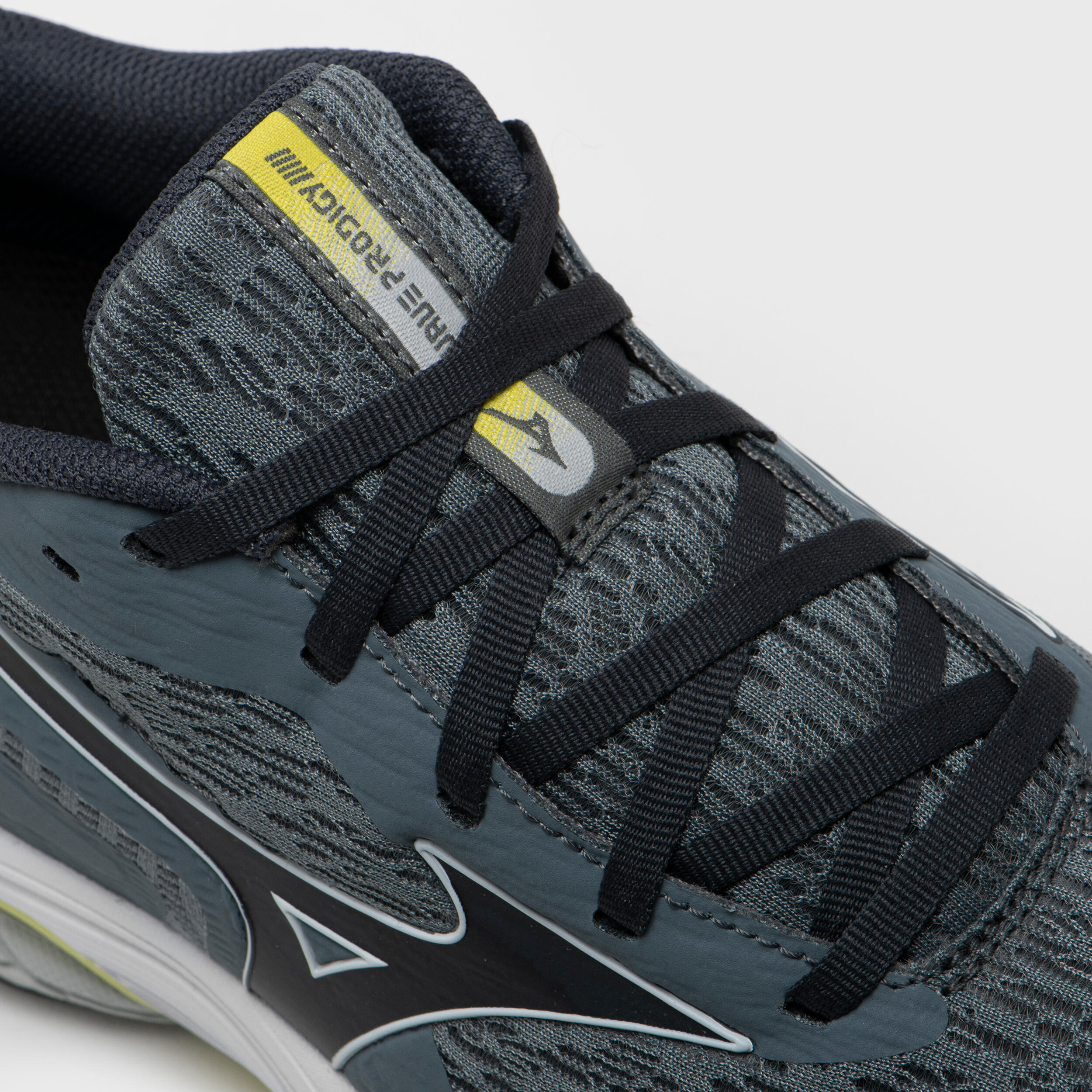 Men's Mizuno Wave Prodigy 5 running shoes - storm / white / sulphur spring 6/7