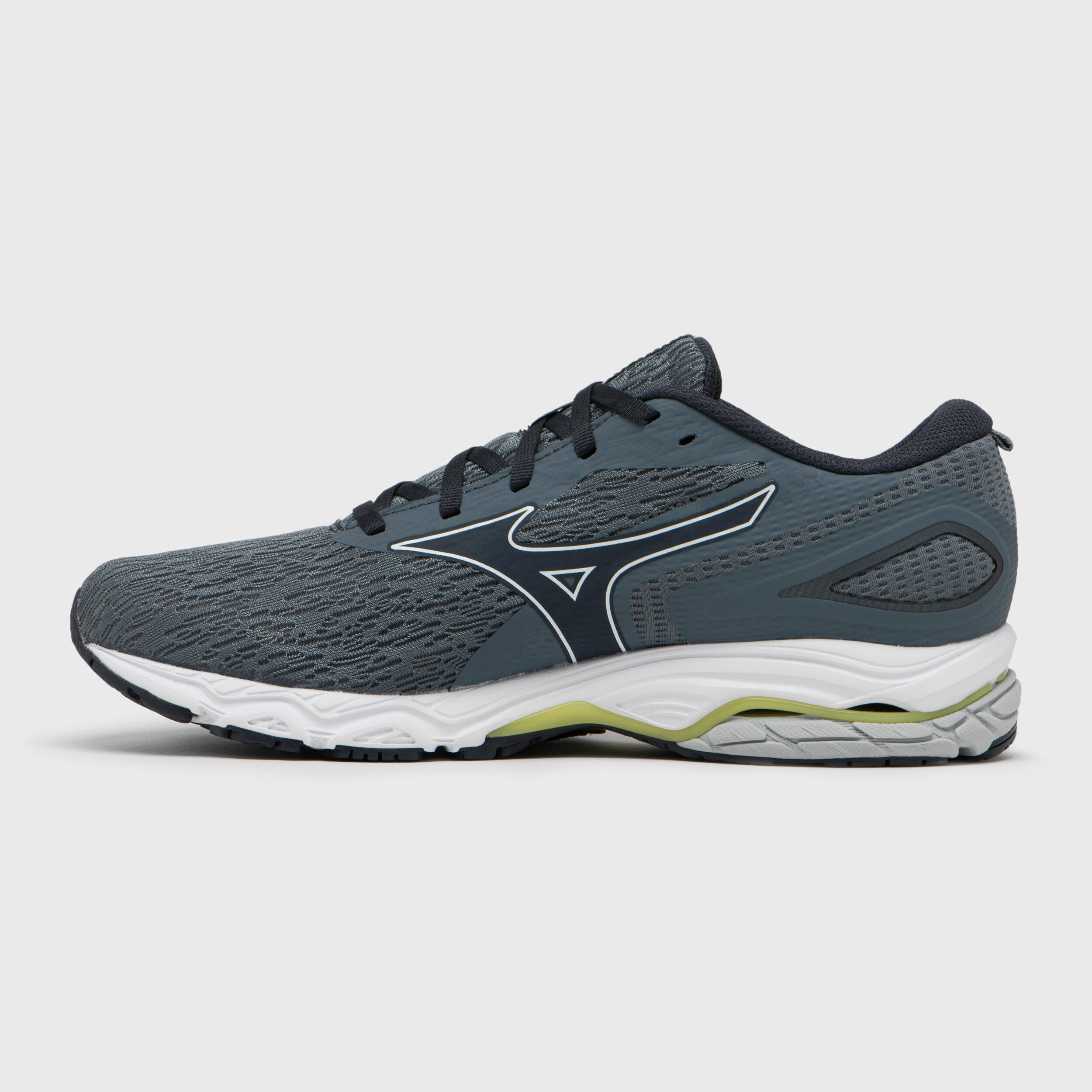 Chaussure de running homme Mizuno Wave Prodigy 5 orage blanc sulphur spring MIZUNO Decathlon