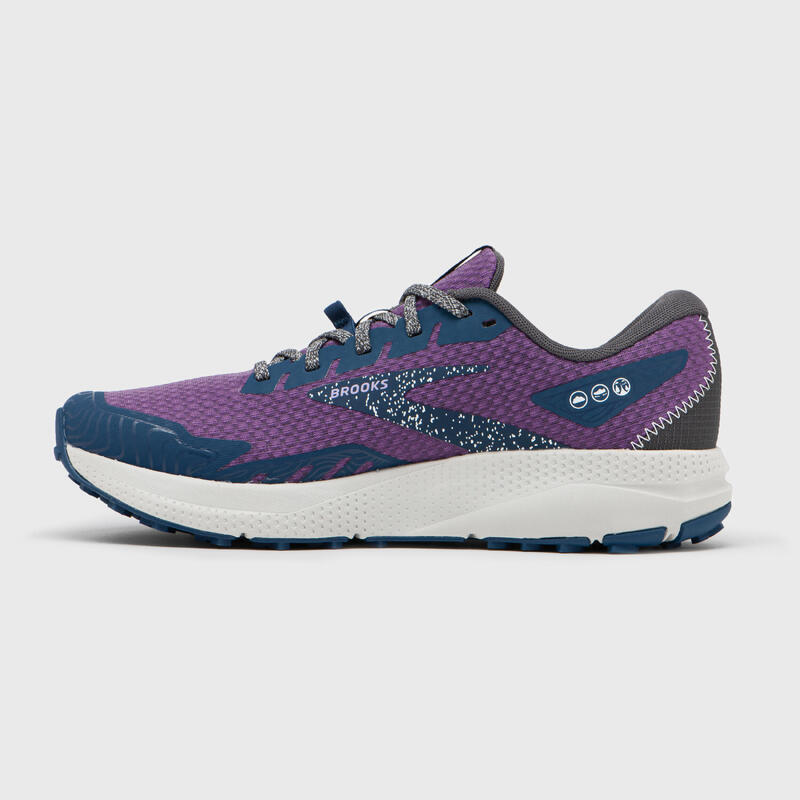 CHAUSSURE DE TRAIL RUNNING POUR FEMME BROOKS DIVIDE 4 PURPLE/NAVY