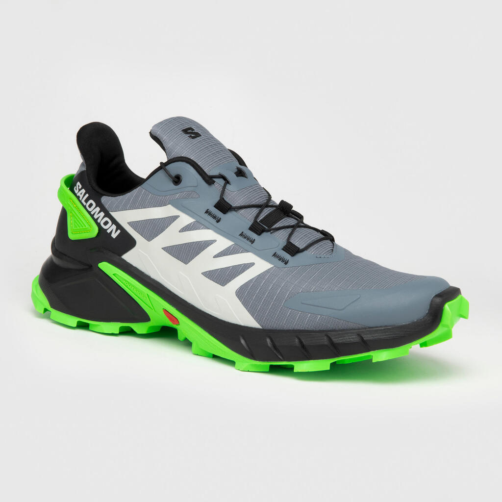Pánska trailová obuv Supercross 4 sivo-zelená