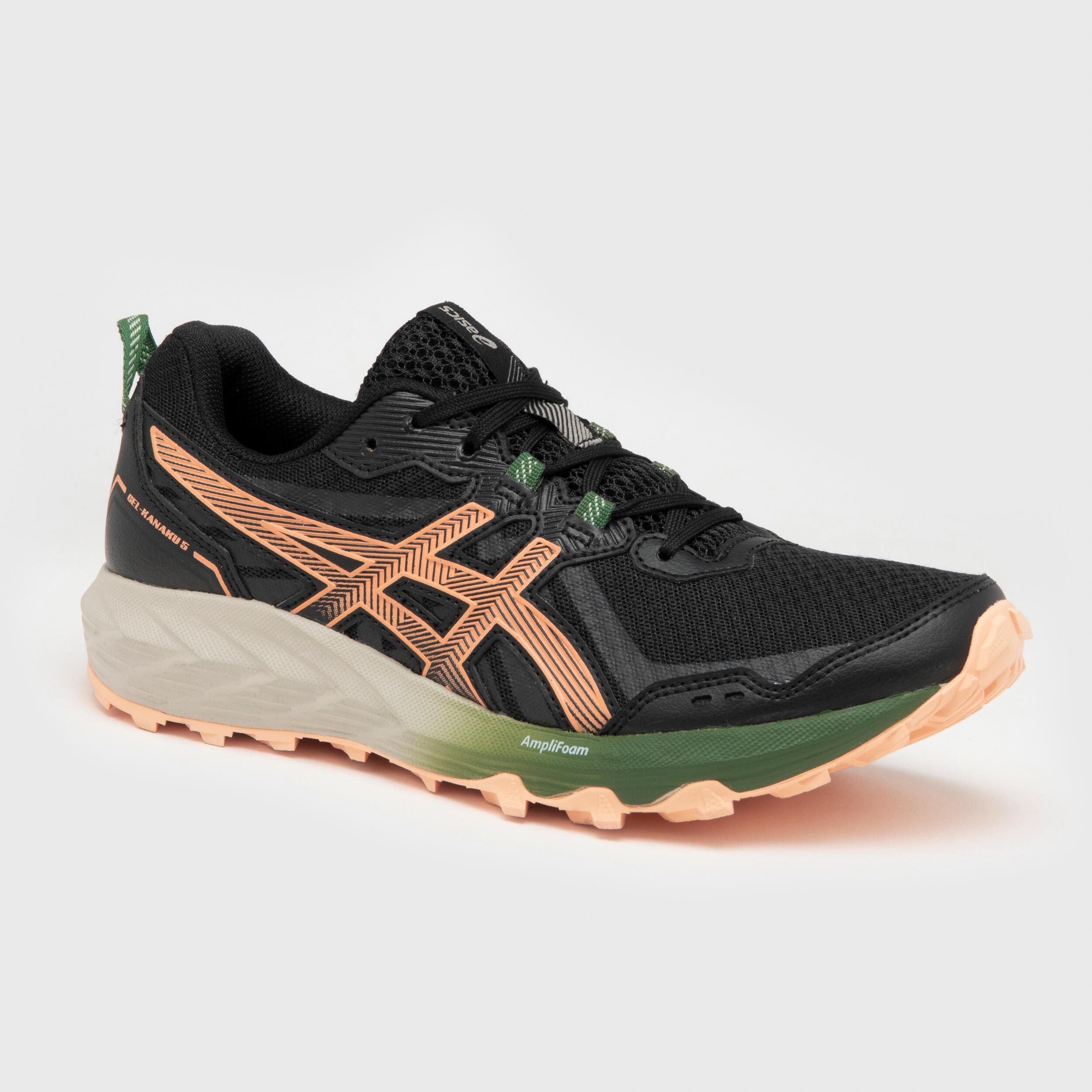 WOMEN'S ASICS GEL-KANAKU 5 TRAIL RUNNING SHOES - BLACK PINK 2/11