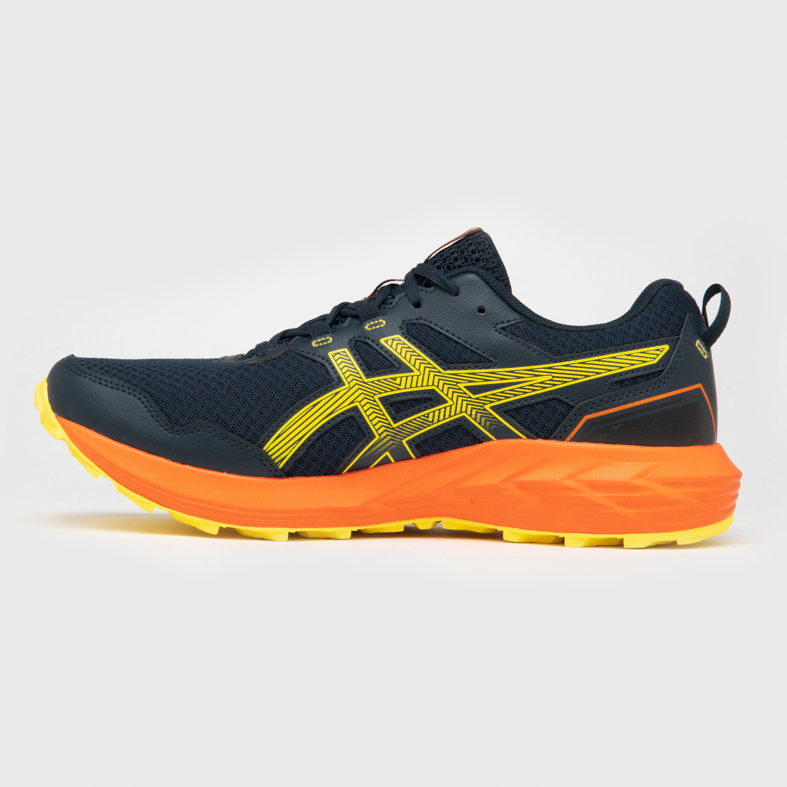 MEN S ASICS GEL KANAKU 5 TRAIL RUNNING SHOES BLUE ORANGE