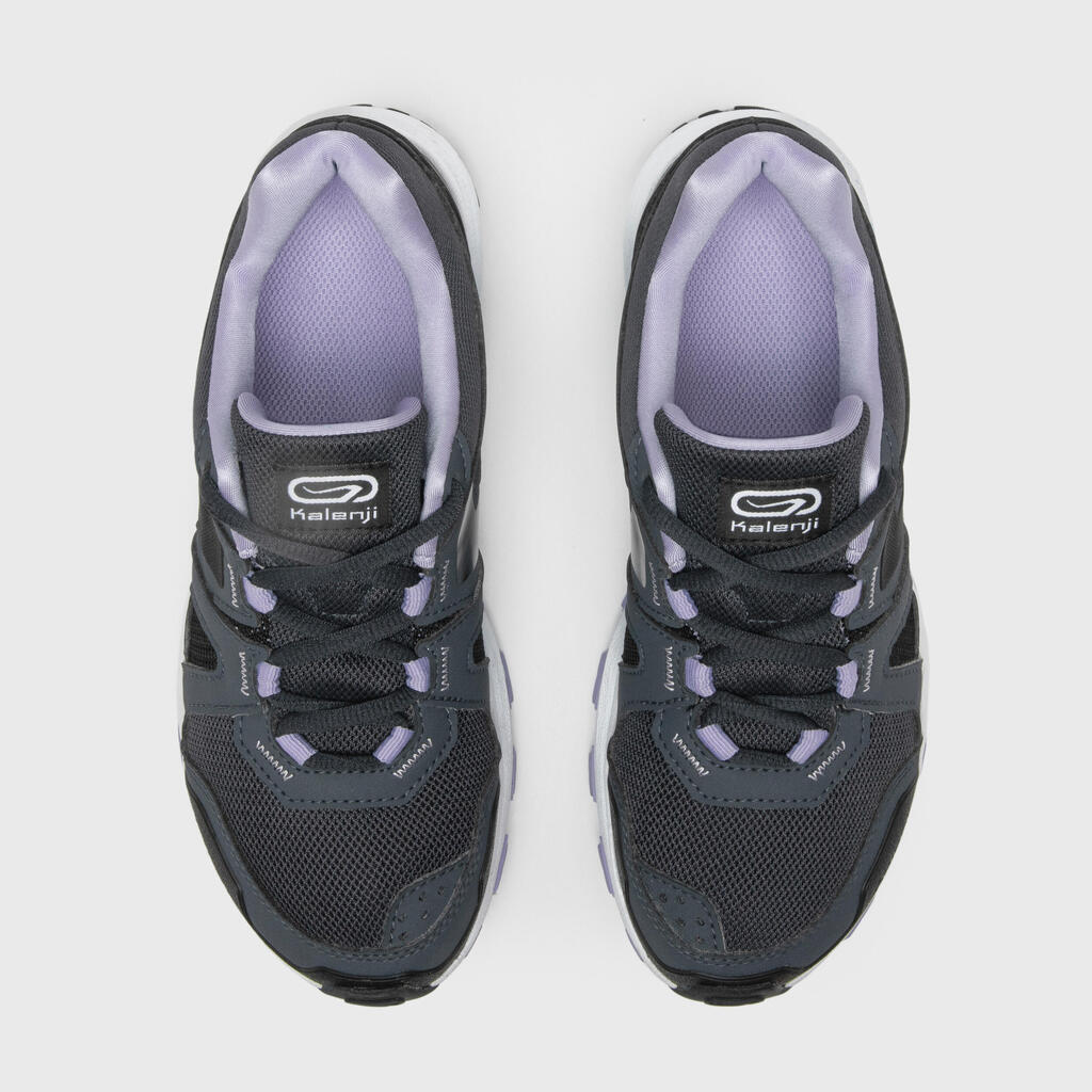 Kids KIPRUN GRIP trail running shoes - grey mauve