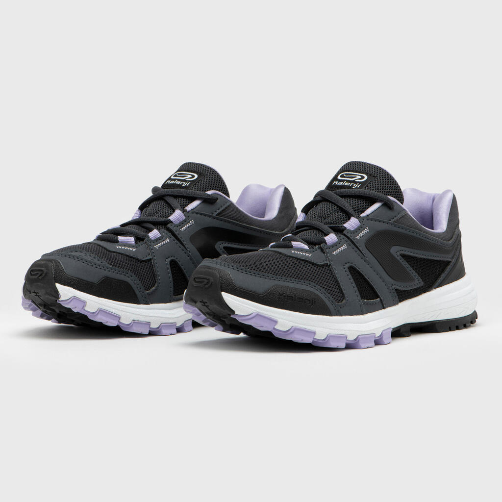 Kids KIPRUN GRIP trail running shoes - grey mauve