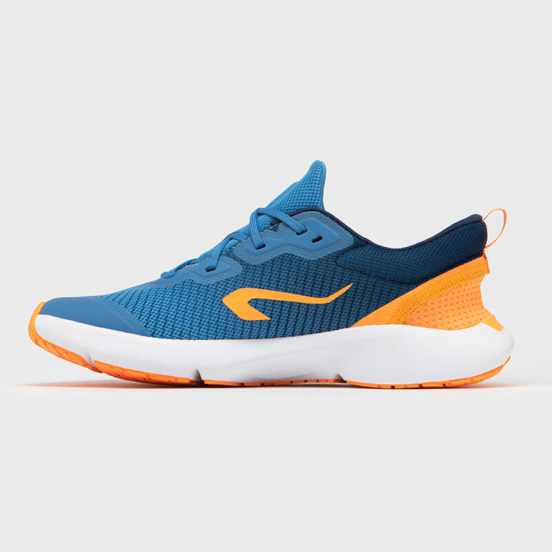 KIPRUN KN500 kids' running shoes 0 drop - Blue and orange