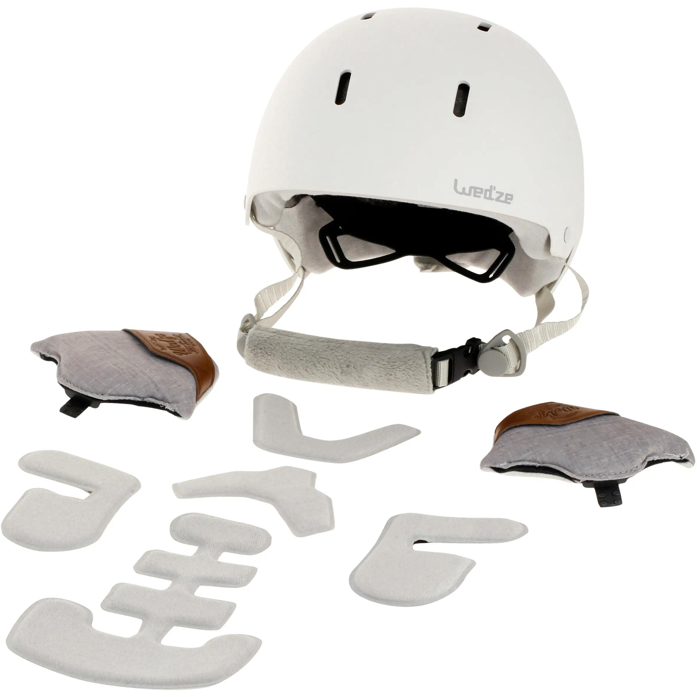 Wed'ze Feel 300 Children's Skiing and Snowboarding Helmet - White-15 9/14