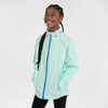 KIPRUN Rain kid's waterproof running jacket - green/blue