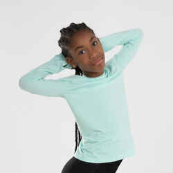 Children's Breathable Long-Sleeved T-Shirt Kiprun Skincare Green