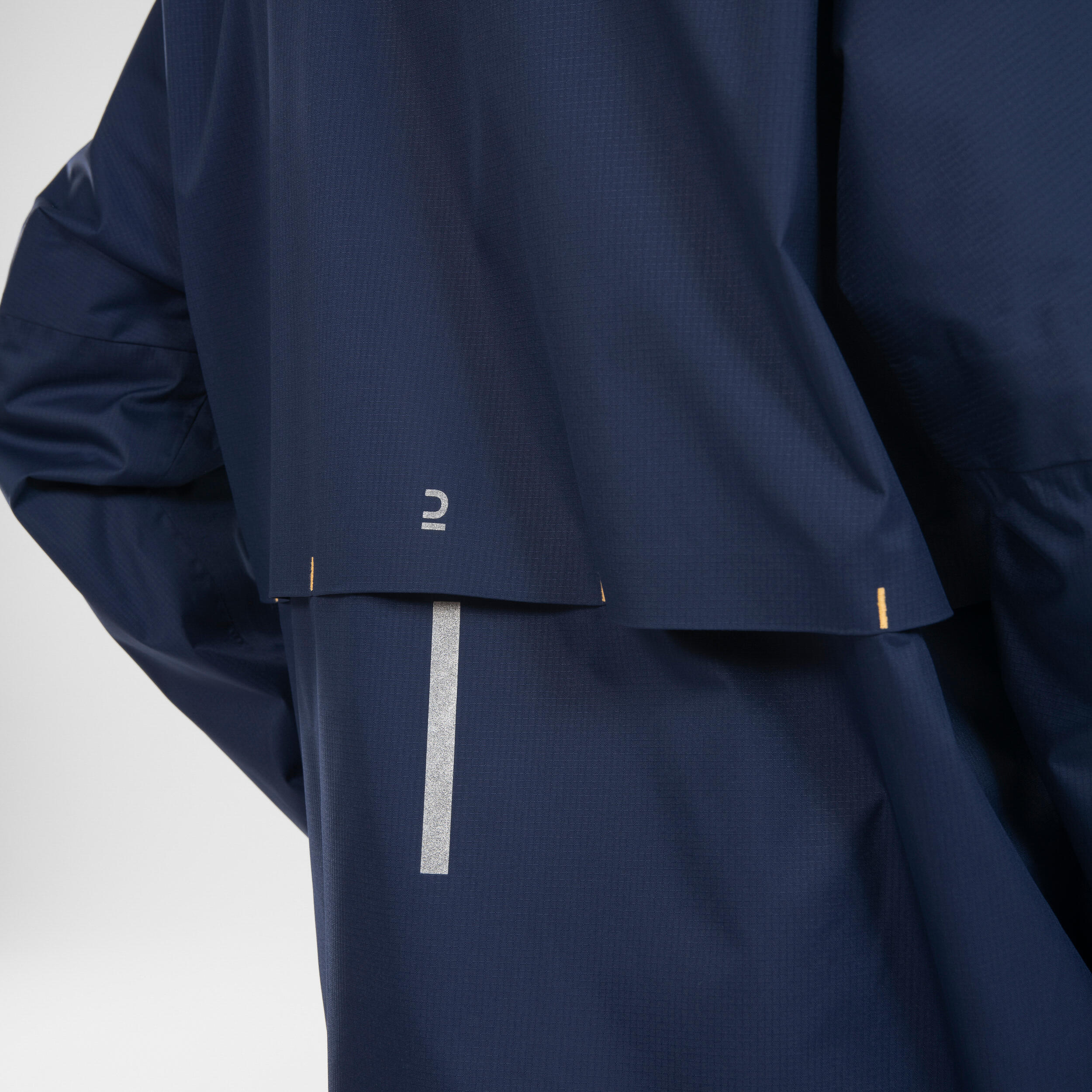 KIPRUN RAIN kid's waterproof running jacket - Blue/Orange 8/21