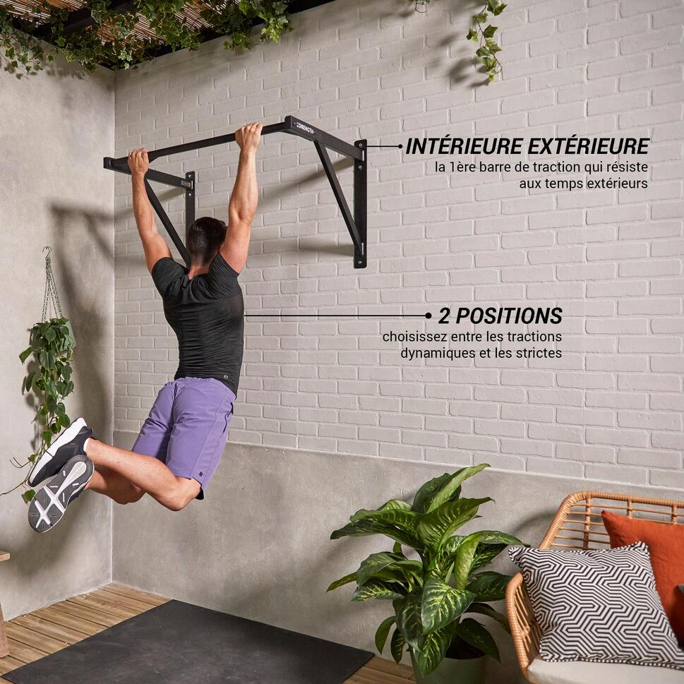 Indoor and Outdoor WallMounted PullUp Bar CORENGTH Decathlon