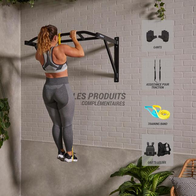 Indoor and Outdoor WallMounted PullUp Bar CORENGTH Decathlon