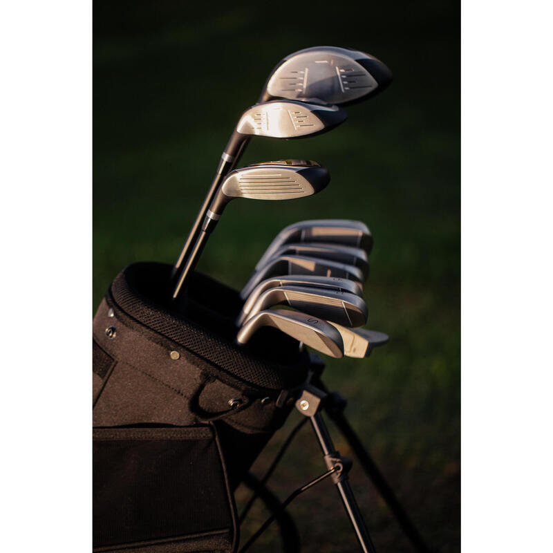Série golf 10 clubs gaucher graphite - INESIS 100