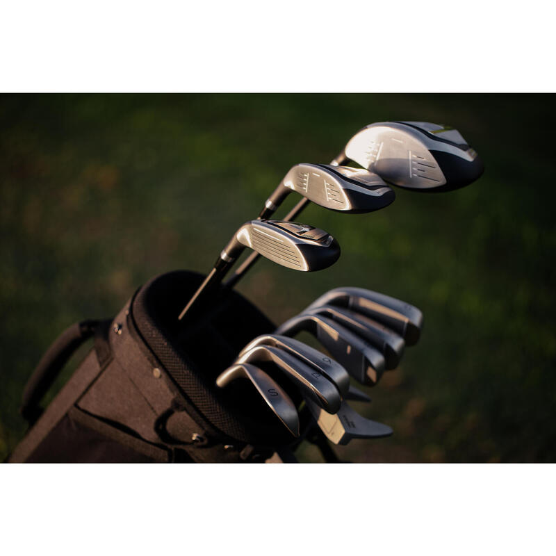 Série golf 10 clubs gaucher acier - INESIS 100