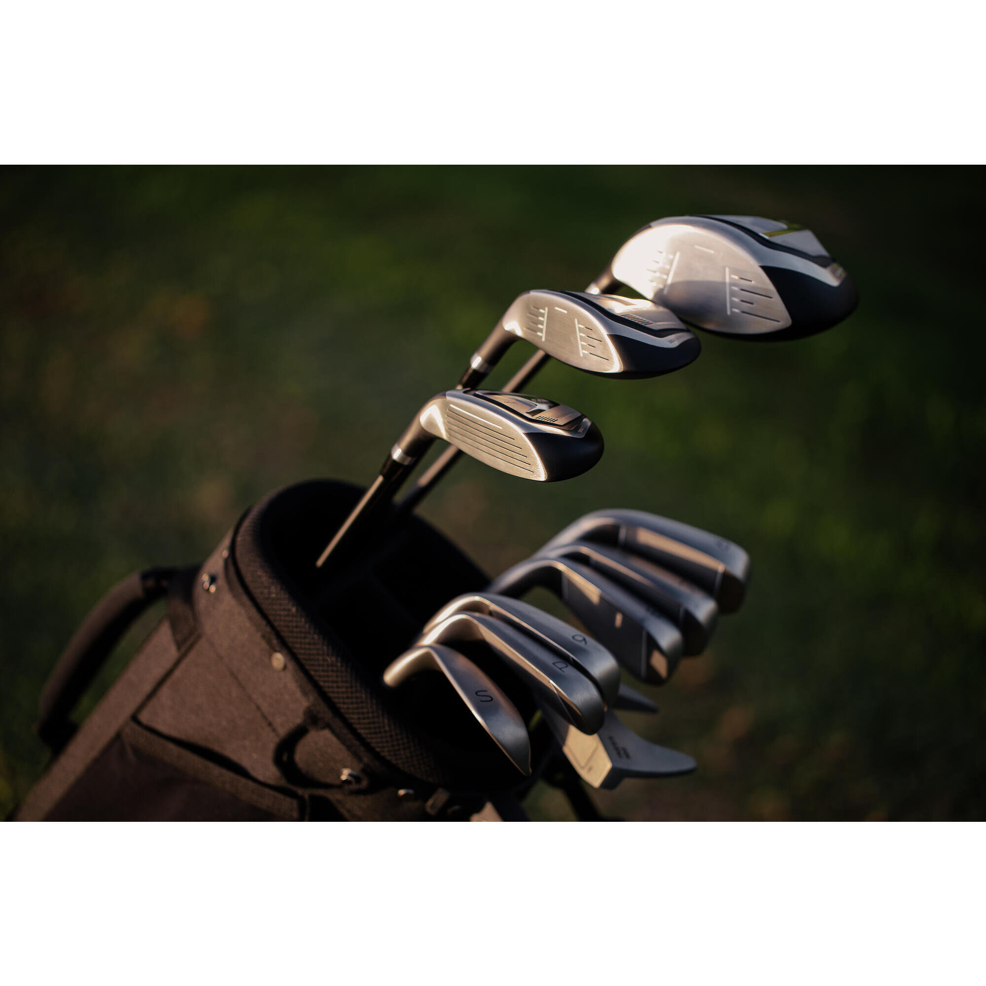 10-club left-handed graphite golf set - INESIS 100