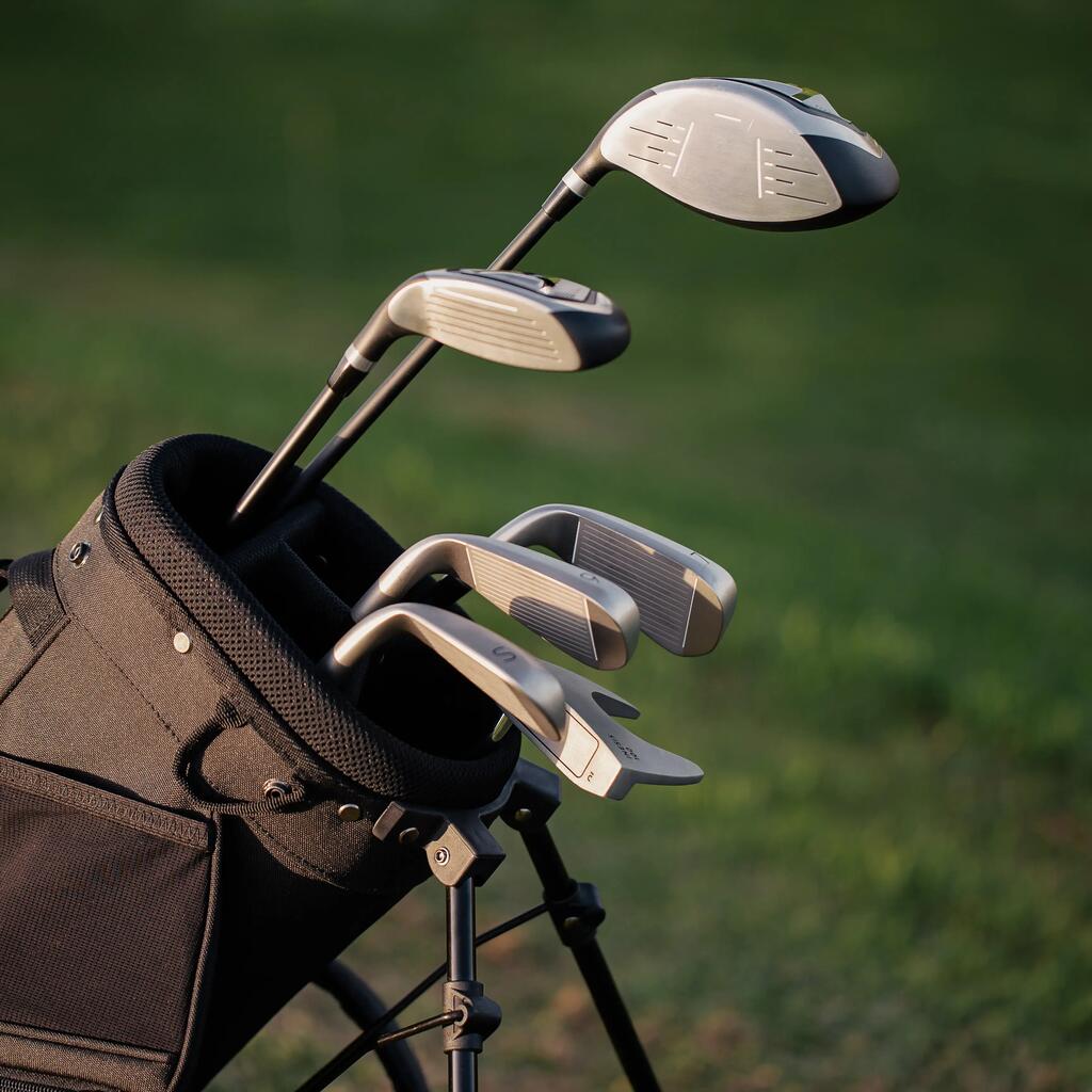 Half set of 6 golf clubs left-handed steel - INESIS 100