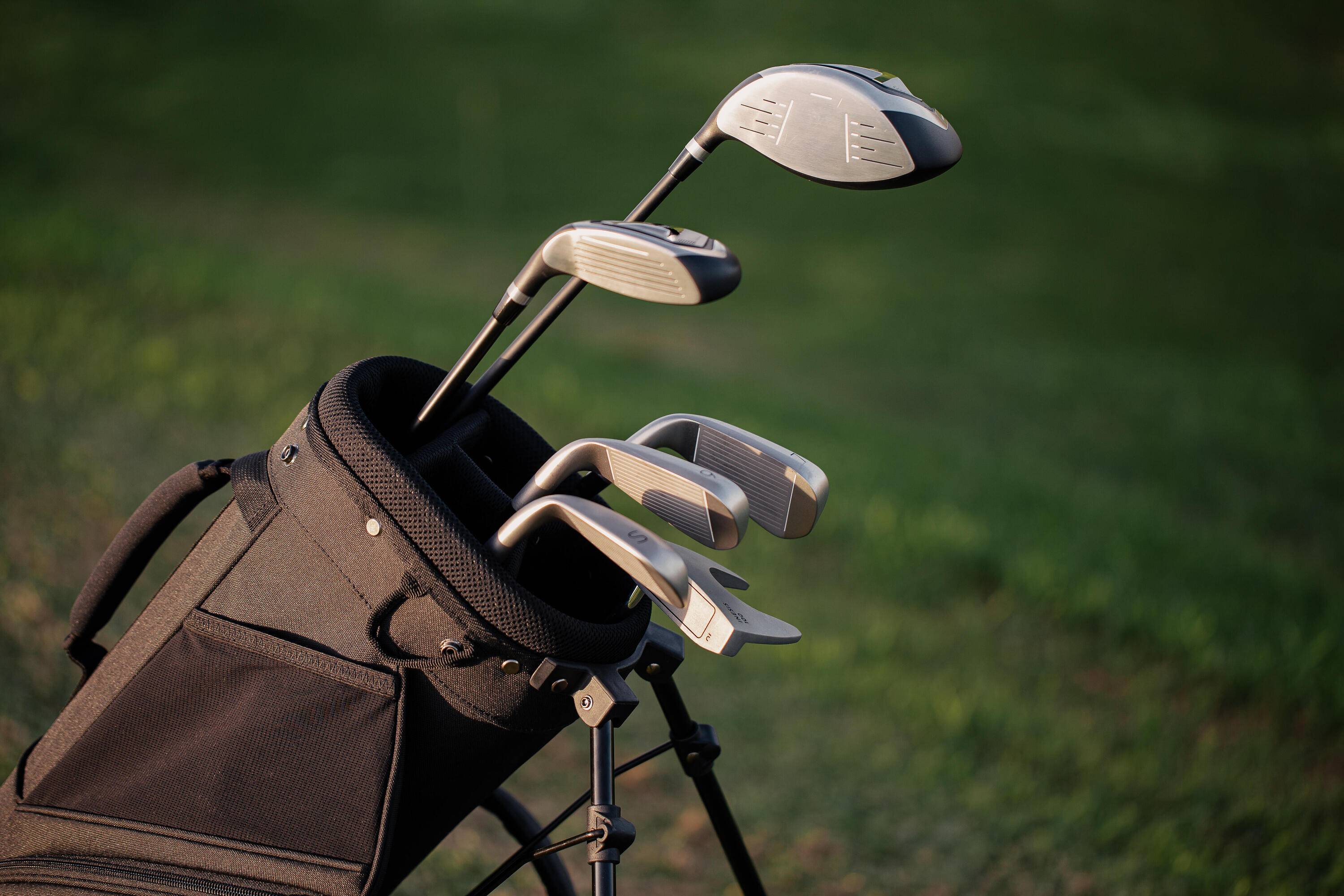 Half set of 6 golf clubs left-handed steel - INESIS 100 6/9