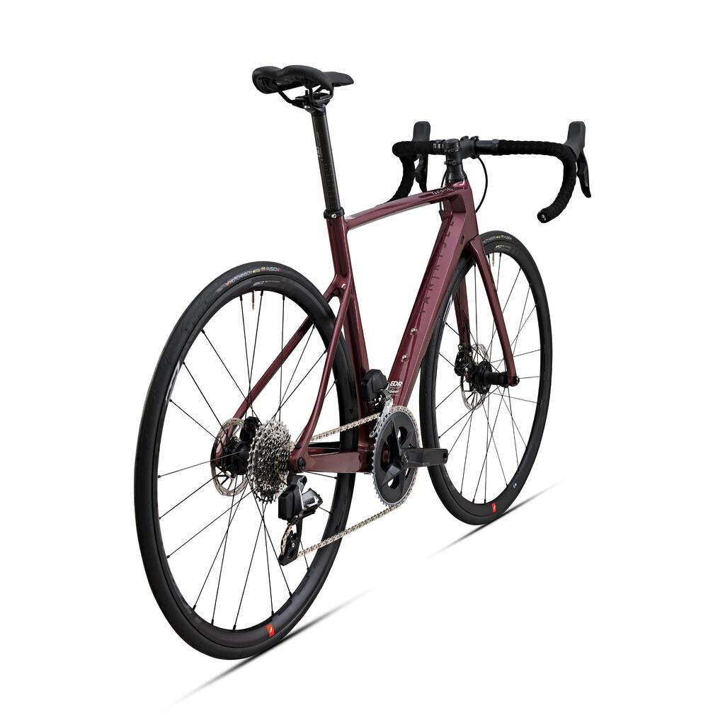 Women's Road Bike EDR CF SRAM Rival AXS Power Meter - Burgundy