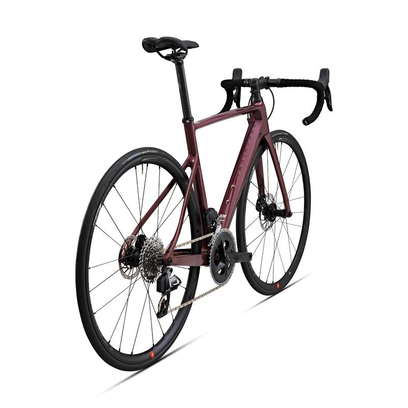 RACEFIETS VOOR DAMES EDR CF SRAM RIVAL AXS VERMOGENSMETER BORDEAUX