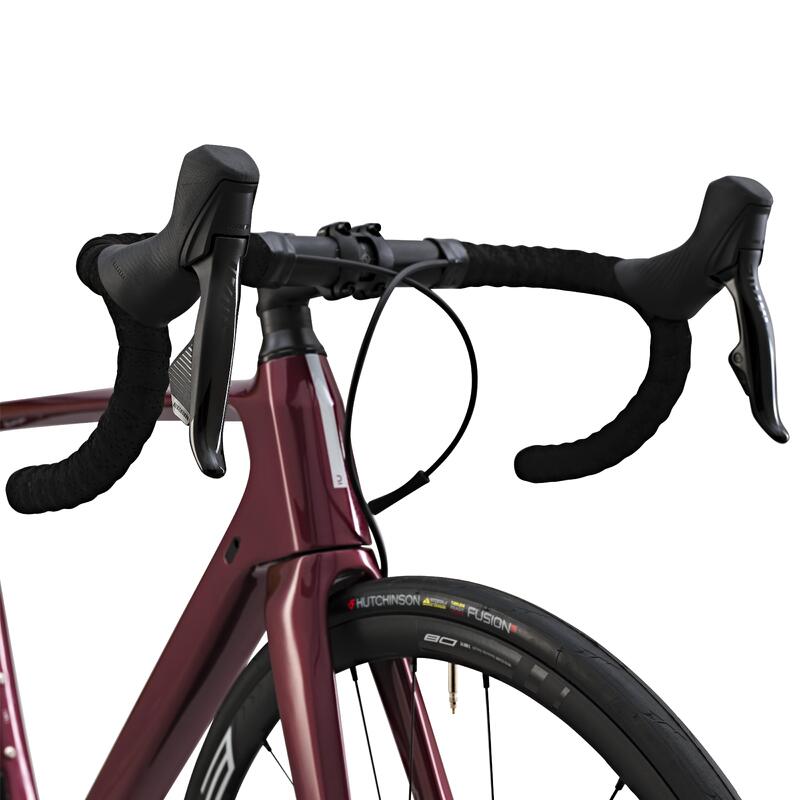 Rennrad Damen - EDR CF SRAM Rival AXS Powermeter rot