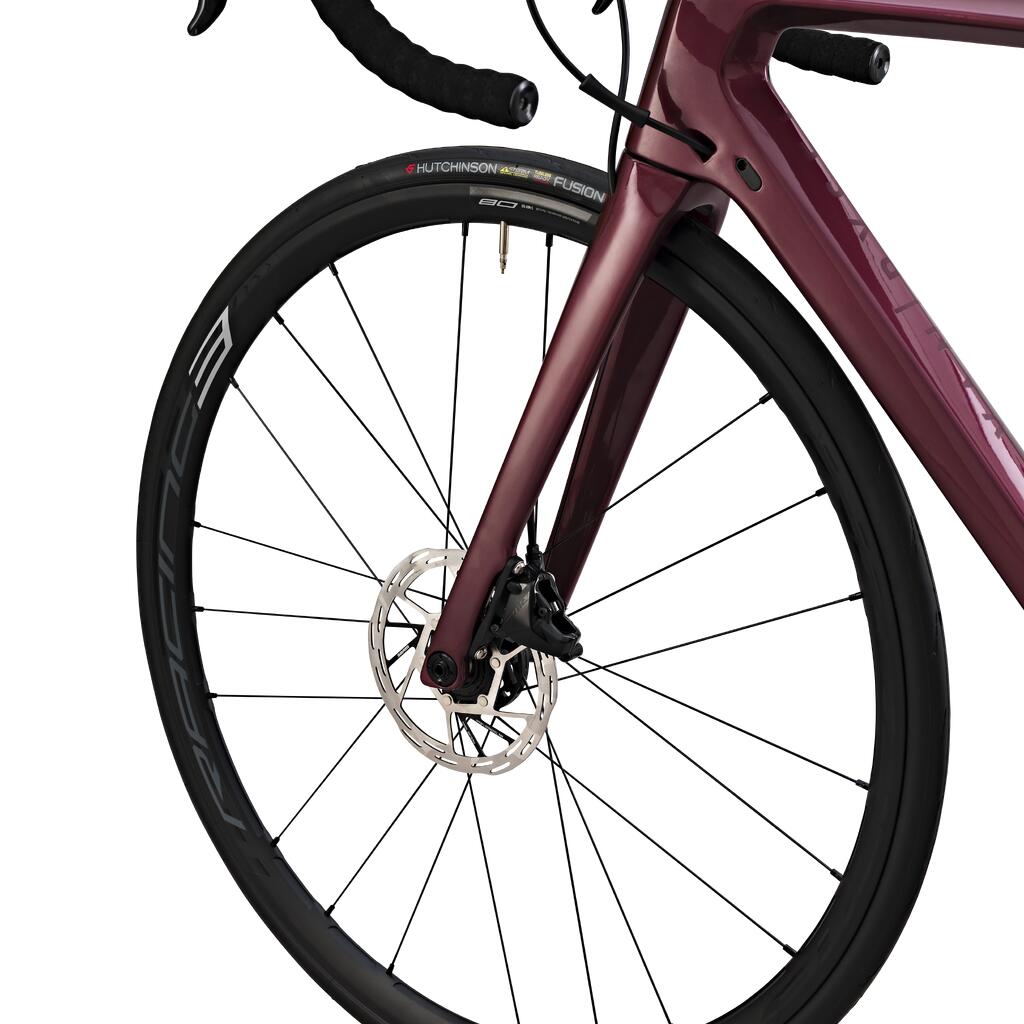 Women's Road Bike EDR CF SRAM Rival AXS Power Meter - Burgundy