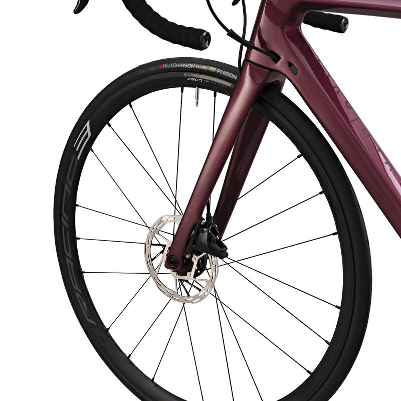 RACEFIETS VOOR DAMES EDR CF SRAM RIVAL AXS VERMOGENSMETER BORDEAUX