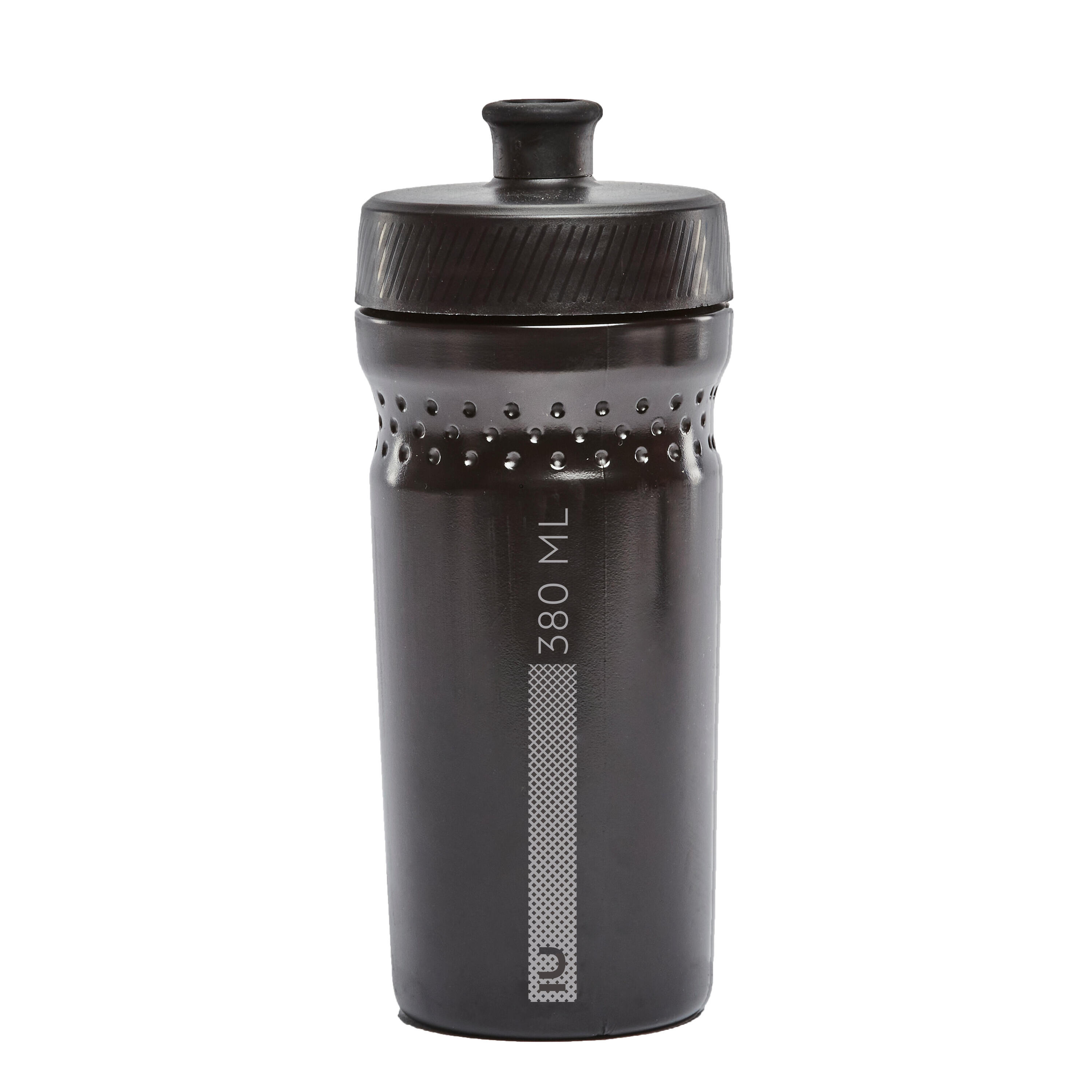 Bidón ciclismo niños infantil Btwin 500 negro gris 380 ml