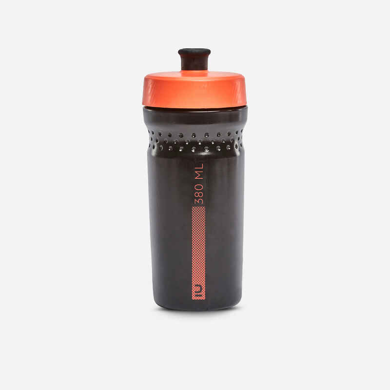 Kids' 380 ml Water Bottle 500 - Black/Coral