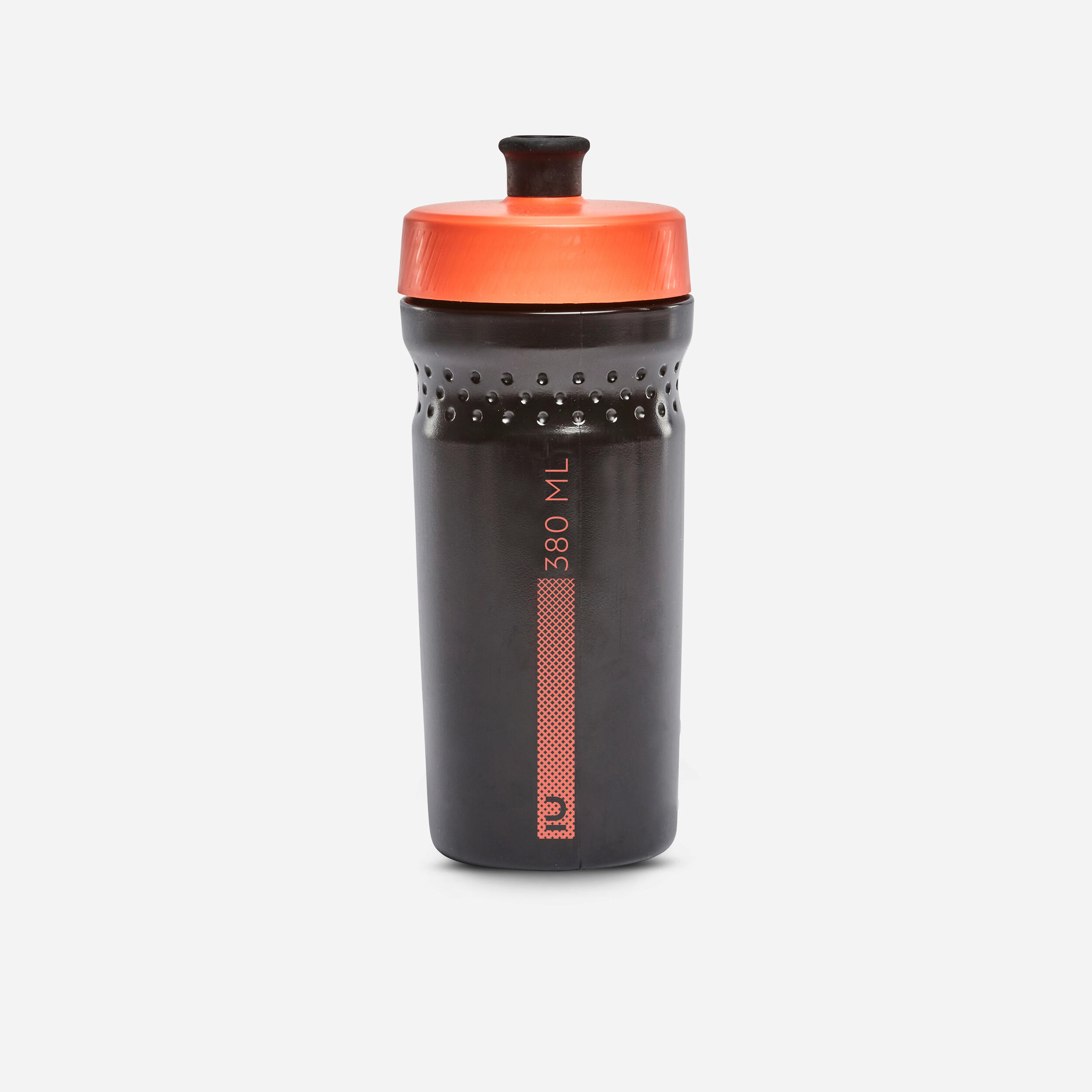BTWIN Kids' 380 ml Water Bottle 500 - Black/Coral