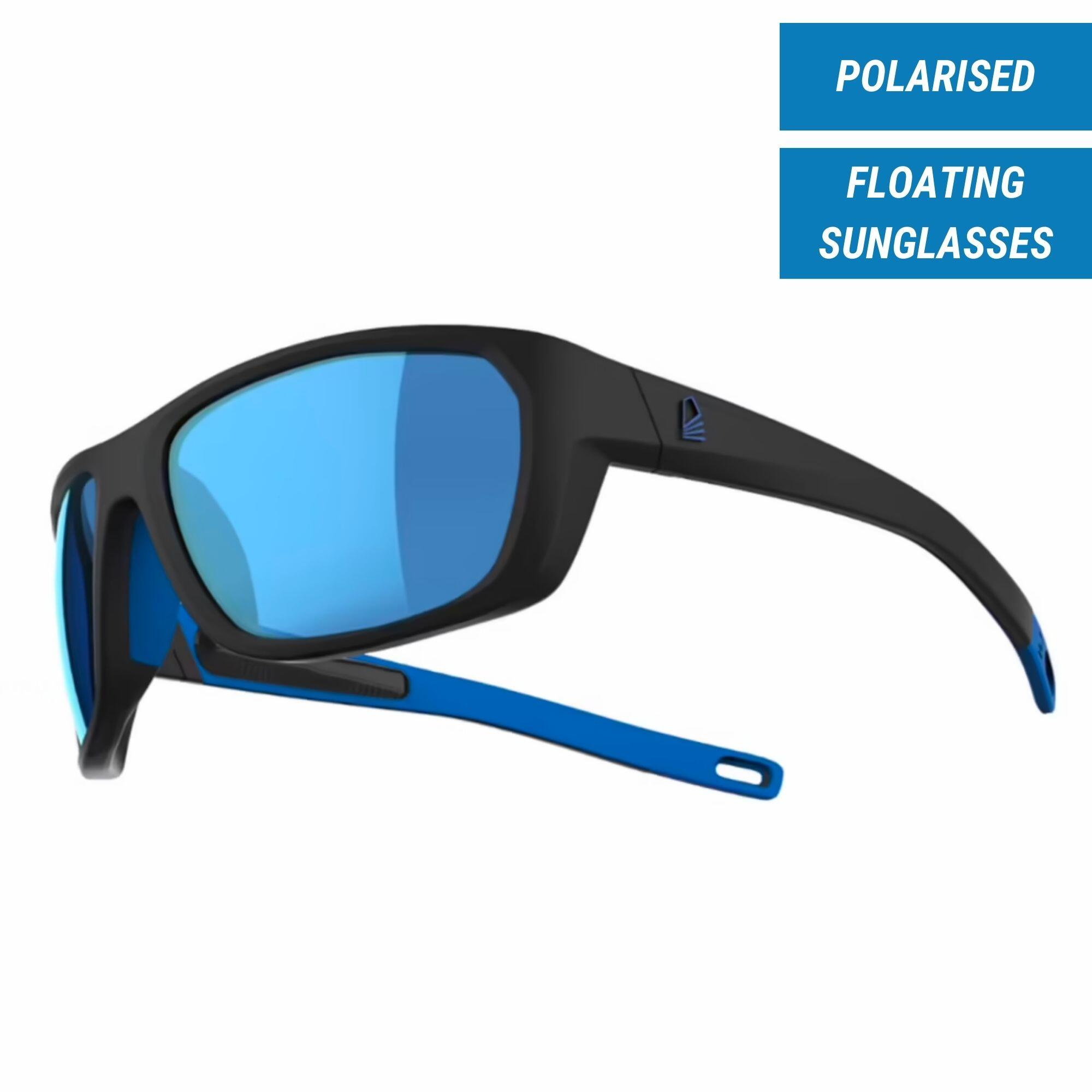 TRIBORD Adult Sailing Floating Polarised Sunglasses 500 - Size M Black